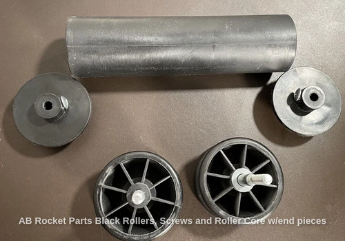 Rocket parts black rollers - parts,